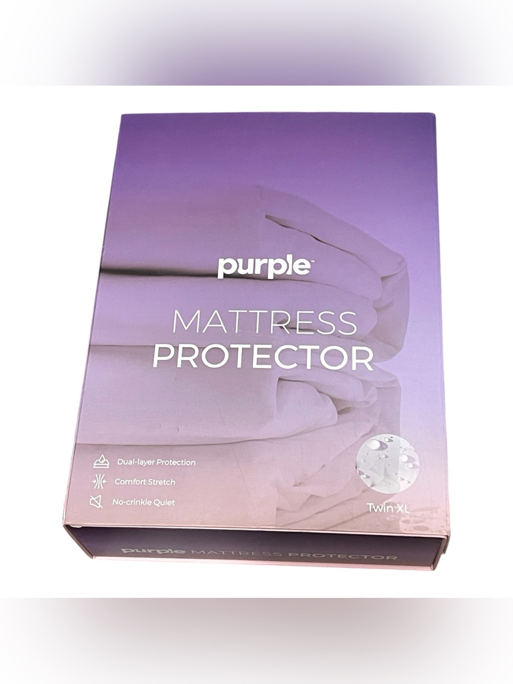NWT Purple Mattress Protector Twin XL Waterproof Bed Cover New